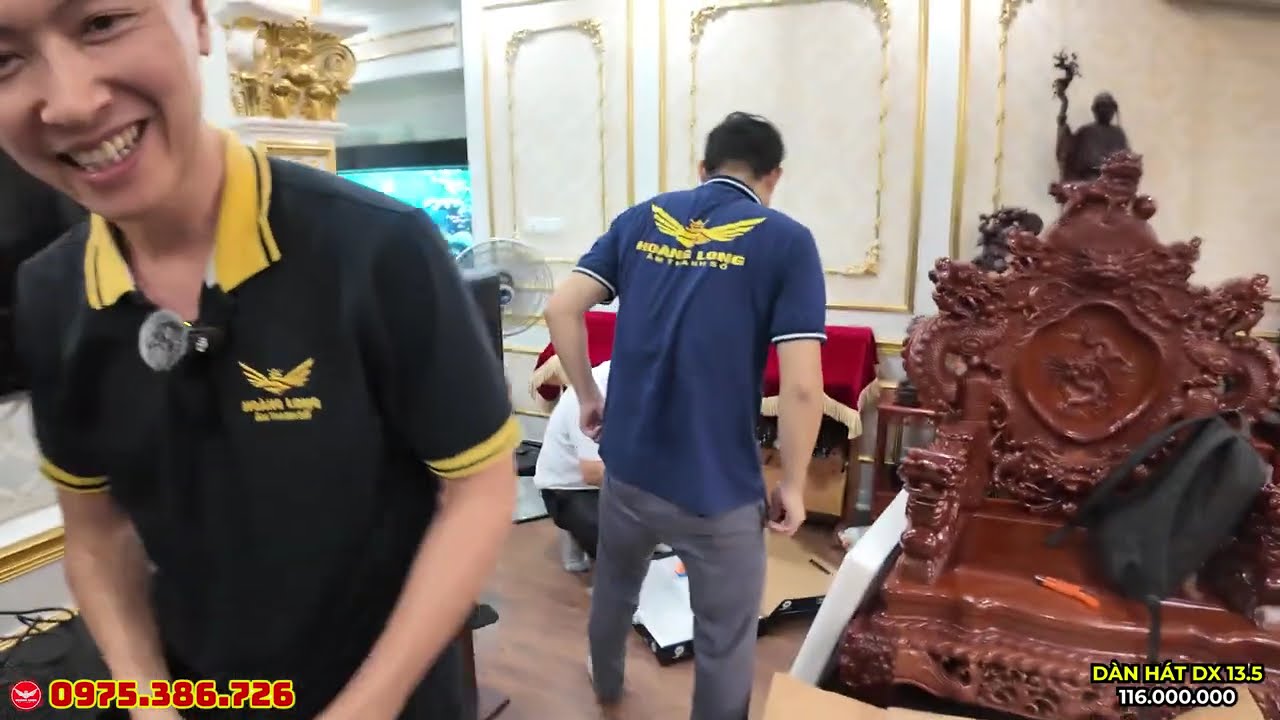 '' Choáng ngợp với bộ sưu tập tượng gỗ cả trăm triệu''Giao dàn karaoke DX13.5 cho a Luân