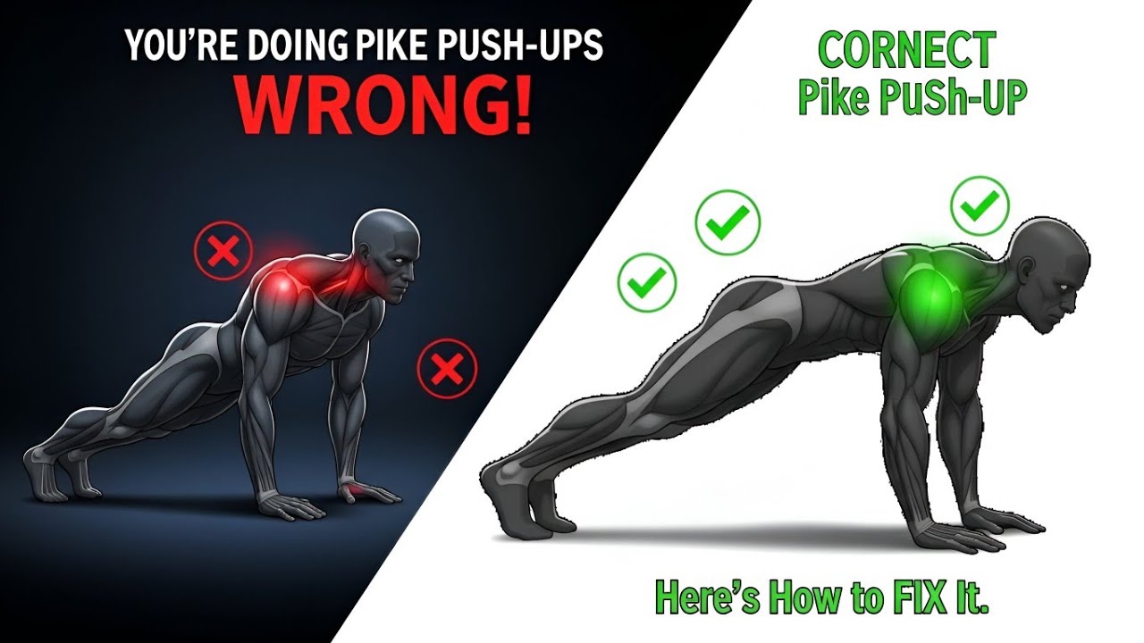 Stop Doing Pike Push-Ups Wrong! Fix Your Form in 10 Minutes (Build Shoulder Strength FAST)