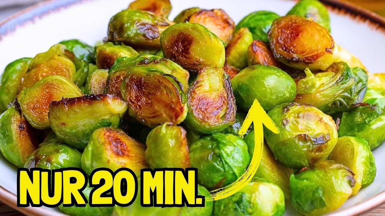 Dieser Rosenkohl in der Pfanne ist so lecker, dass ich den jeden Tag mache! Gebratener Rosenkohl