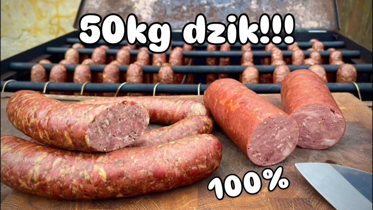 Zrobiłem 50kg kiełbasy z dzika…