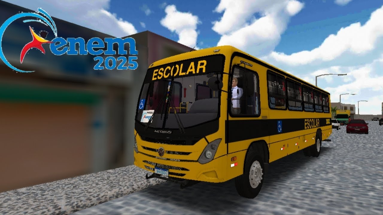 Levando os alunos para a escola para a prova do Enem 2025 no escolar!!!!