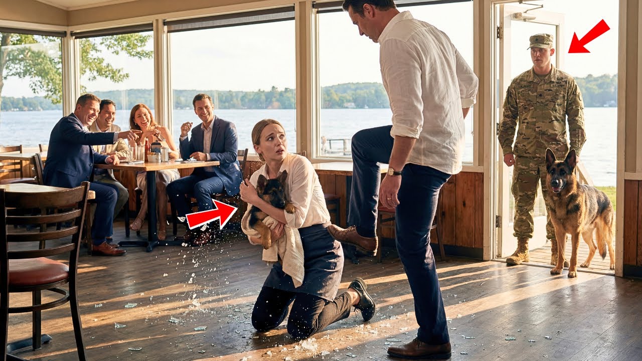 Wealthy Guests Humiliated a Waitress Protecting Her Puppy — They Didn’t See the SEAL Watching