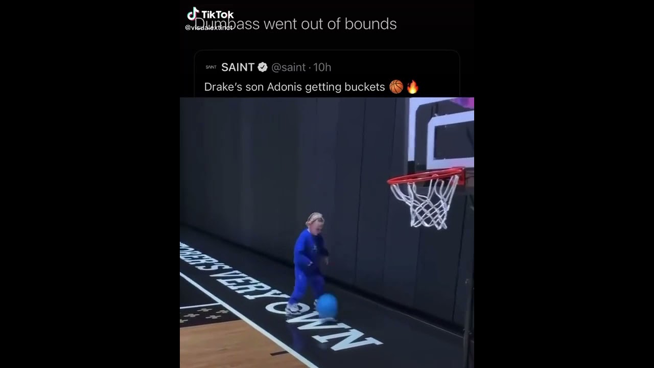Drake’s son Adonis getting buckets