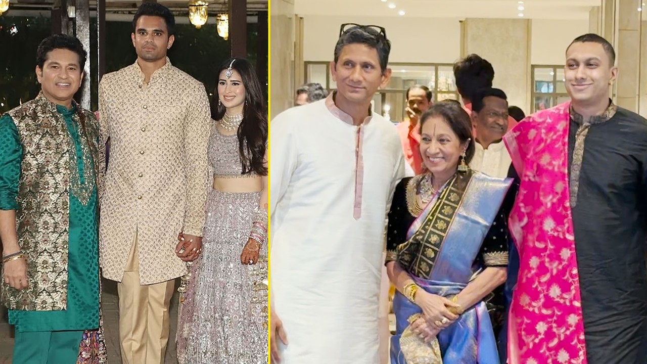 Sachin Tendulkar Son Arjun Tendulkar Wedding Ceremony | Venkatesh Prasad with Family Visuals