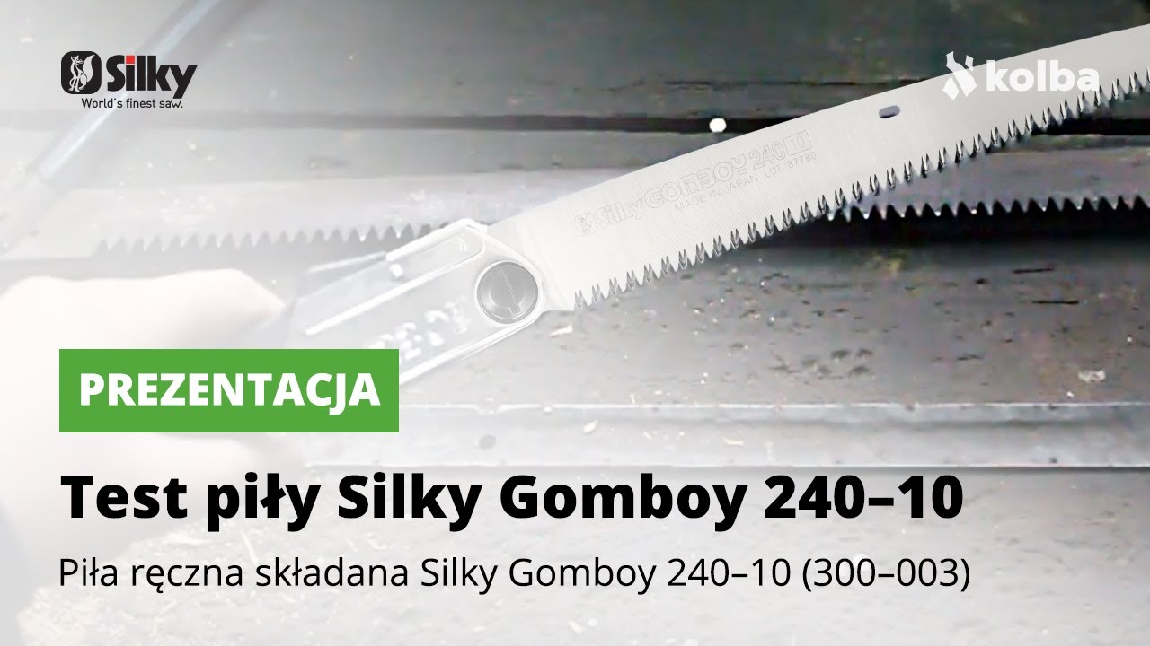 Test i prezentacja piły Silky Gomboy 240-10