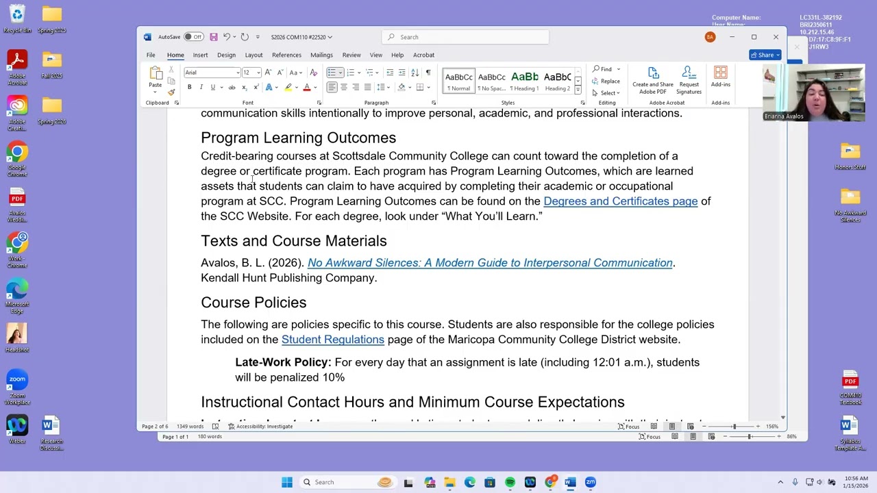 Welcome to COM110 (Syllabus Yap)