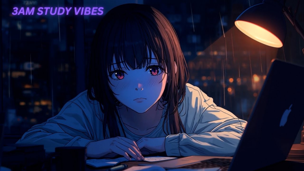 Late Night Anime Lofi 🌙 Rainy Study Beats for Focus, Relax & Deep Work