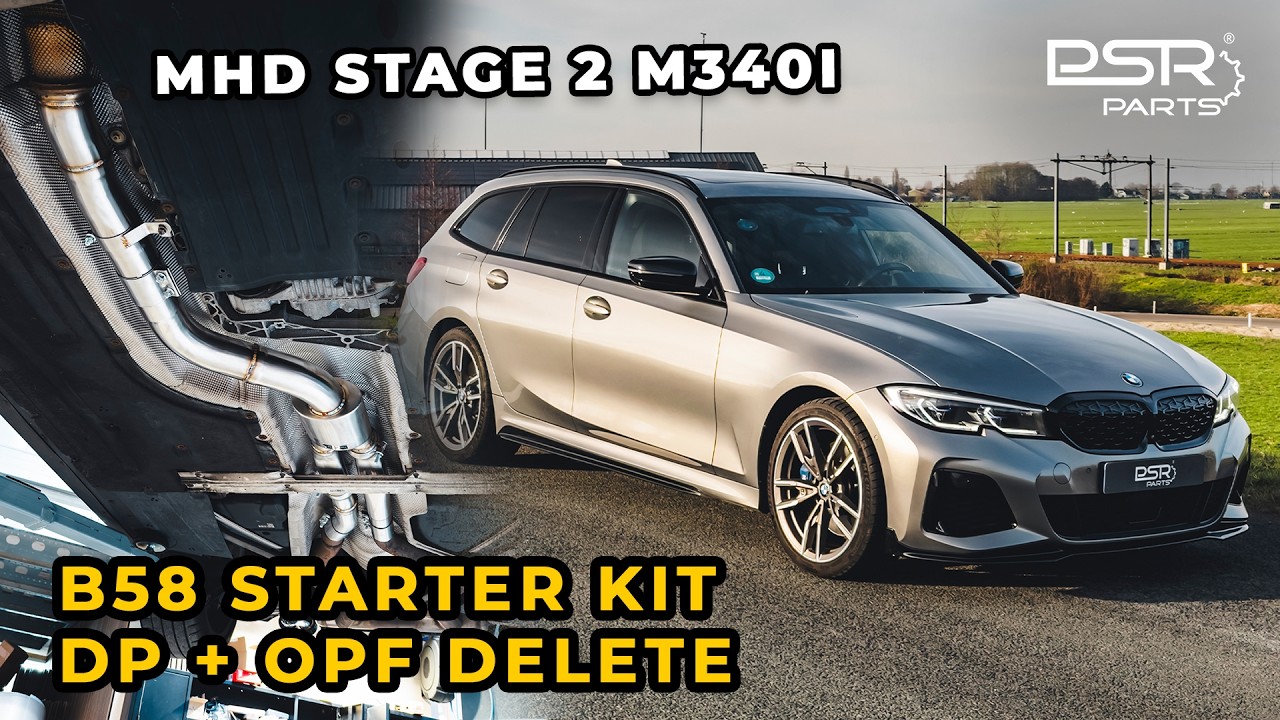 BMW B58 M340i STARTER PACK! DCE Parts 200 Cell Downpipe & RESONATED OPF Delete | No Drone, 100% Flow