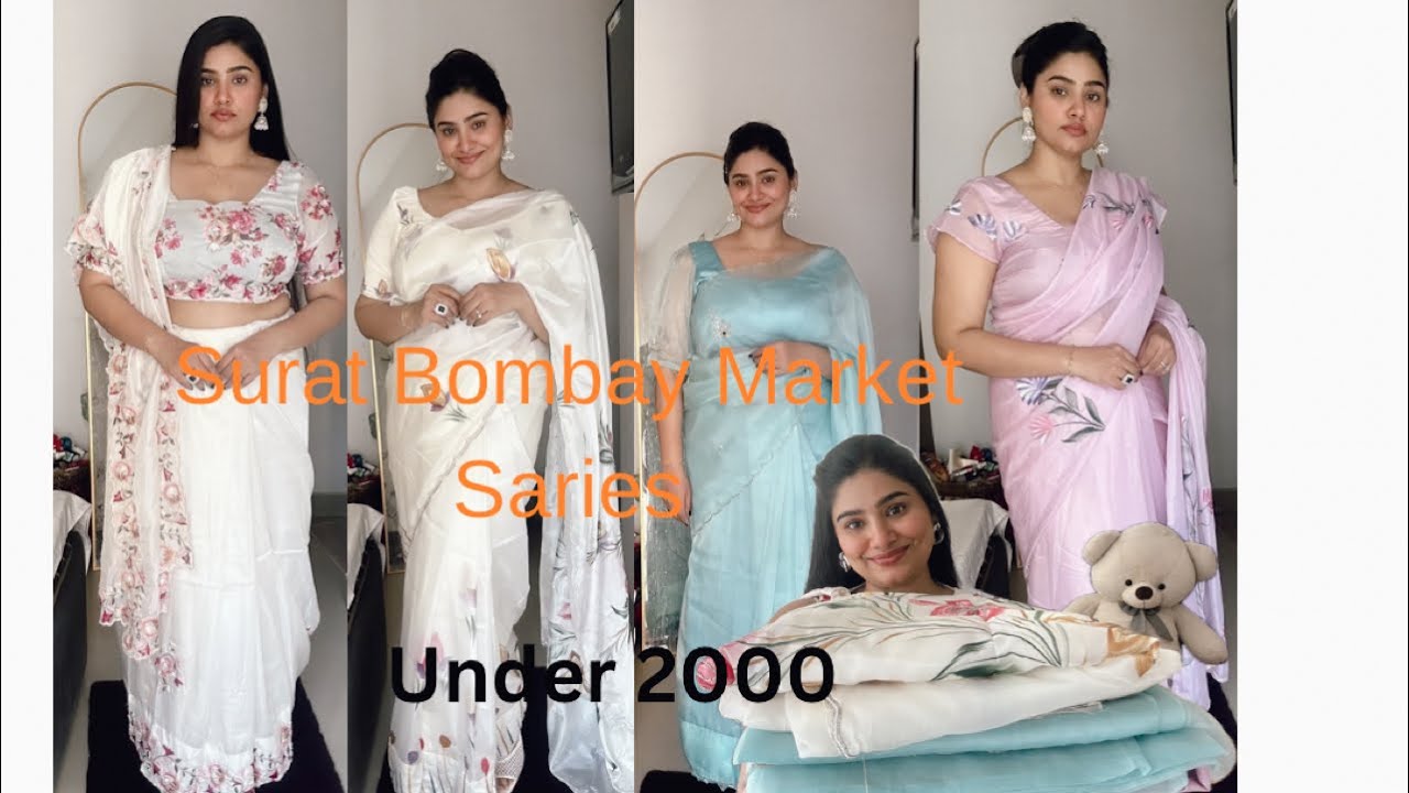 Surat Bombay Market Saree|| Surat Bombay Market😇