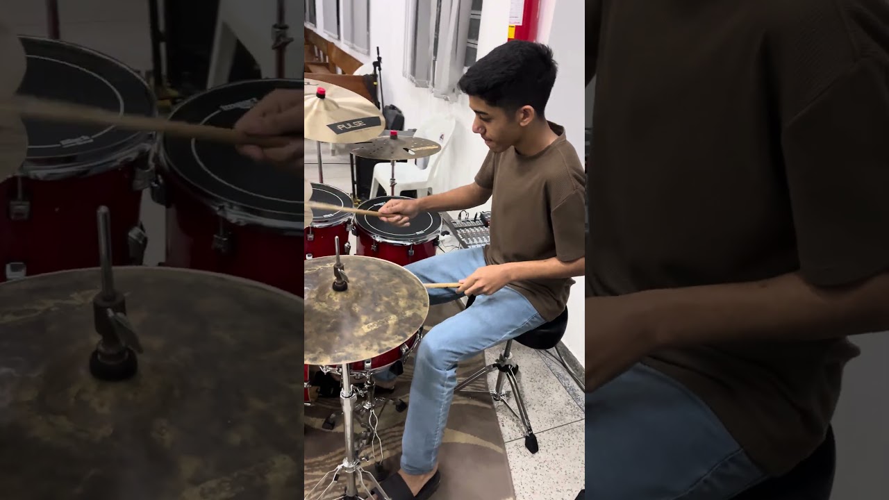 Groove in Church 🔥 #video #drummer #drums #drumcover #gospelchops #music #viral #shorts #shortvideo