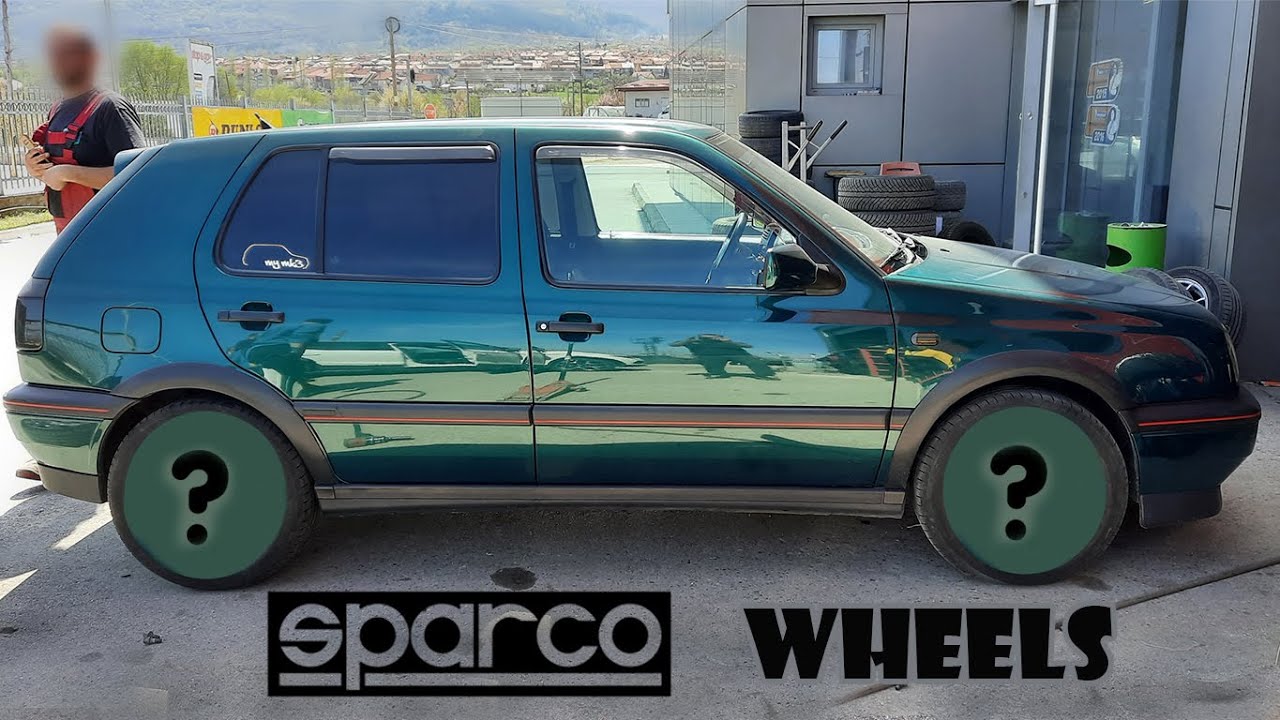 Install New Wheels (Volkswagen Golf 3) / Sparco Wheels 4x100 16inch