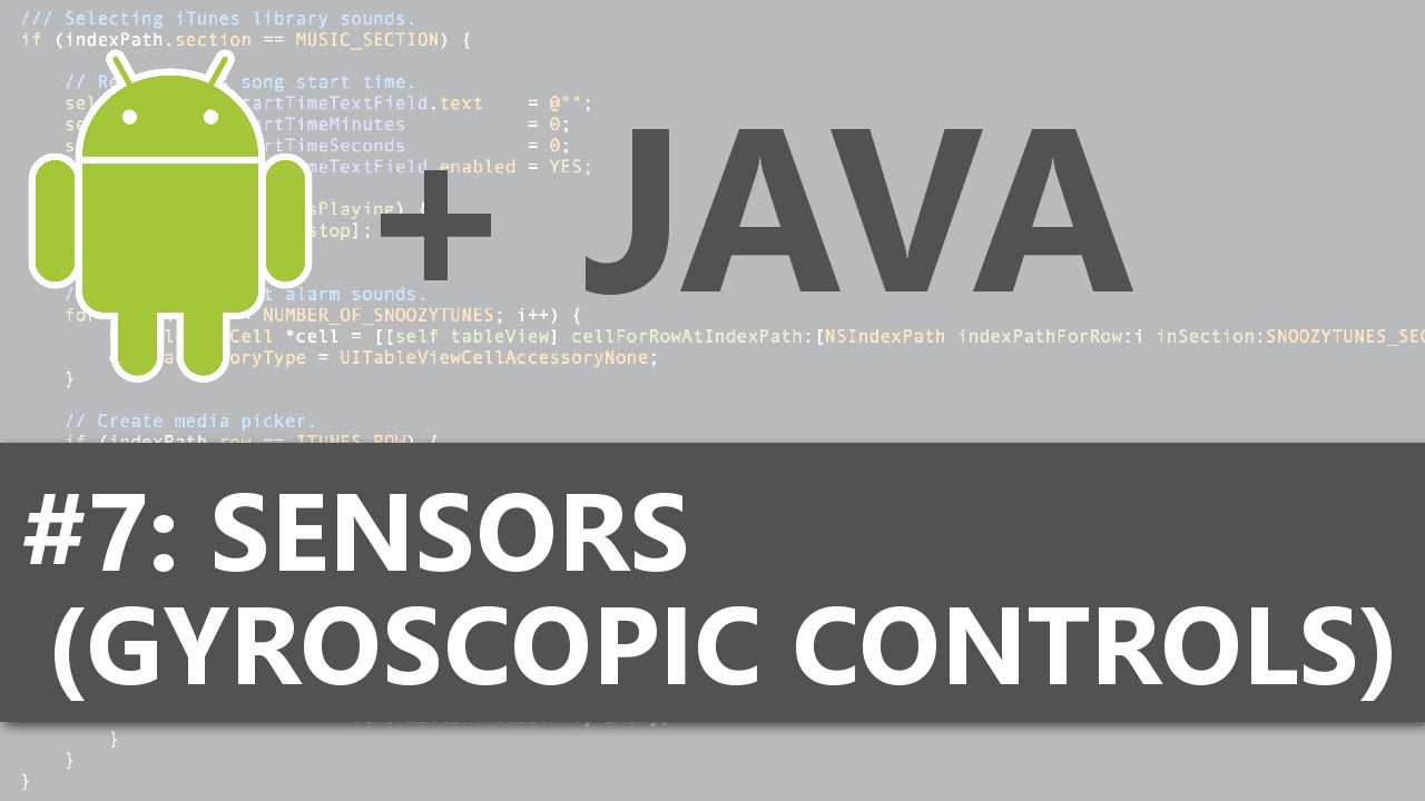 Android Studio 2D Game #7 - Sensors (Gyroscopic Controls)
