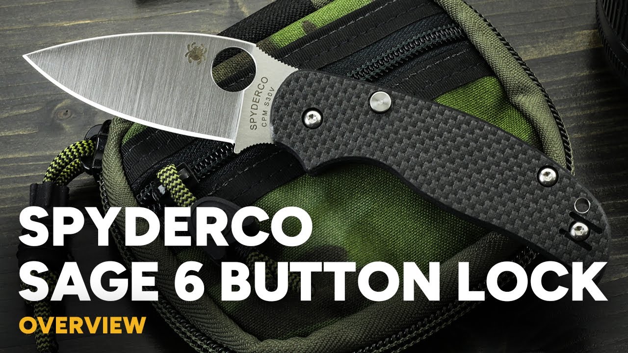 Spyderco Sage 6 - Button-Release Compression Lock Overview
