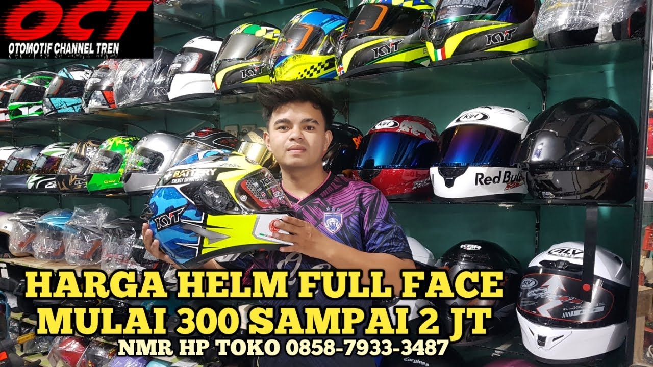 HARGA HELM KYT FULL FACE TERBARU REVIEW | HARGA HELM KYT FALCON DAN TT COURSE REVIEW