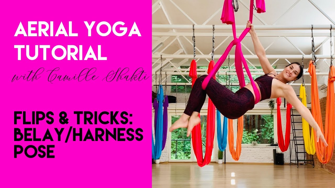 Aerial Dance | Aerial Yoga - Belay/Harness Tutorial | Flips & Tricks Class | CamiyogAIR