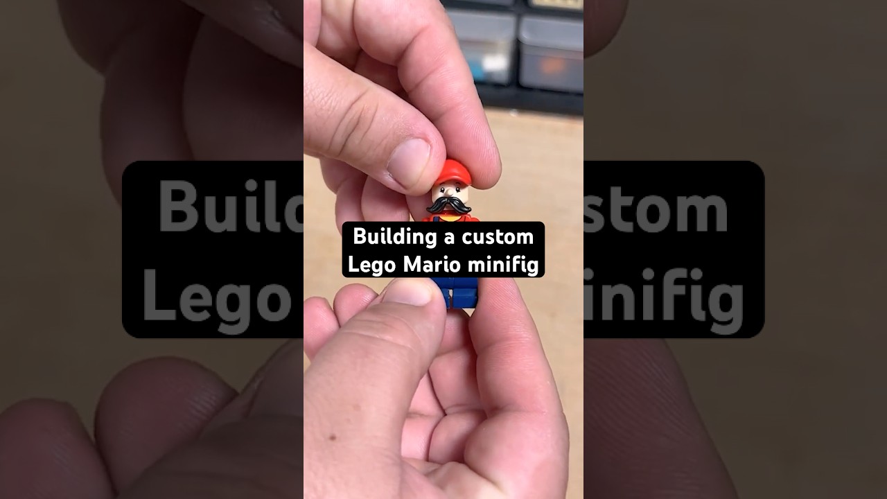 Building a Lego Minifig Mario