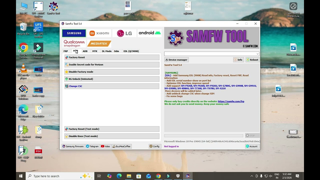SamFw Tool 5.4 Latest Update 2026 | Samsung FRP & EDL Remove + Full Guide (100% WORKING)