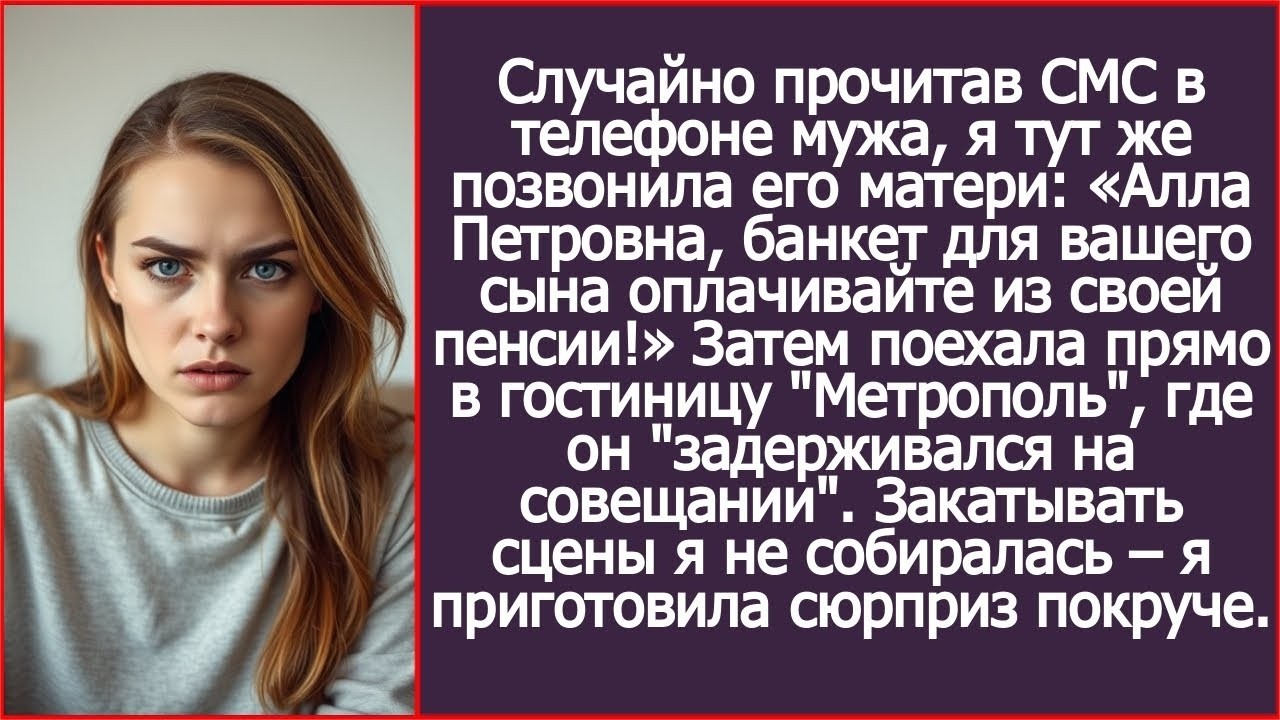 Алла Петровна, банкет для вашего сына оплачивайте из своей пенсии! Сказала я свекрови.