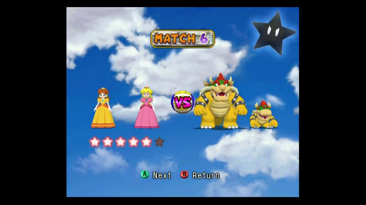Mario Party 4 -  Beach Volley Folly - Daisy - Battle Mode