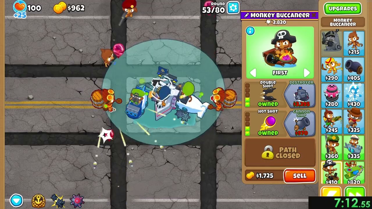 [BTD6] #Ouch - Half Cash Speedrun in 13:01