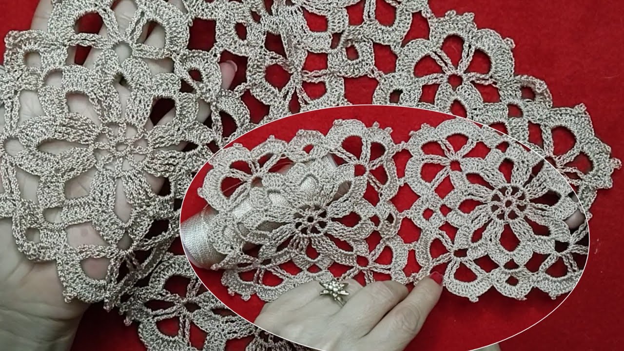 Teje cuadradito para lo que tú quieras con solo 5 vueltas ( mantel, colcha, camino, carpeta etc )