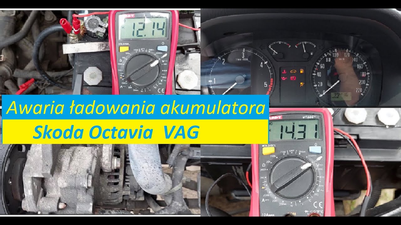 Awaria, brak ładowania akumulatora.| Skoda Octavia VAG | Diagnoza i naprawa.