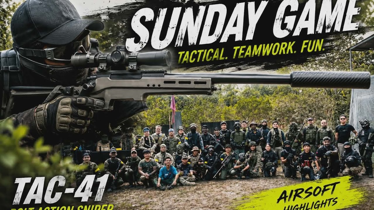 FIRST TIME RUNNING THE TAC-41 + EDGI SAP KIT | Airsoft Sunday Game Highlights @ Kalfit Blacksite