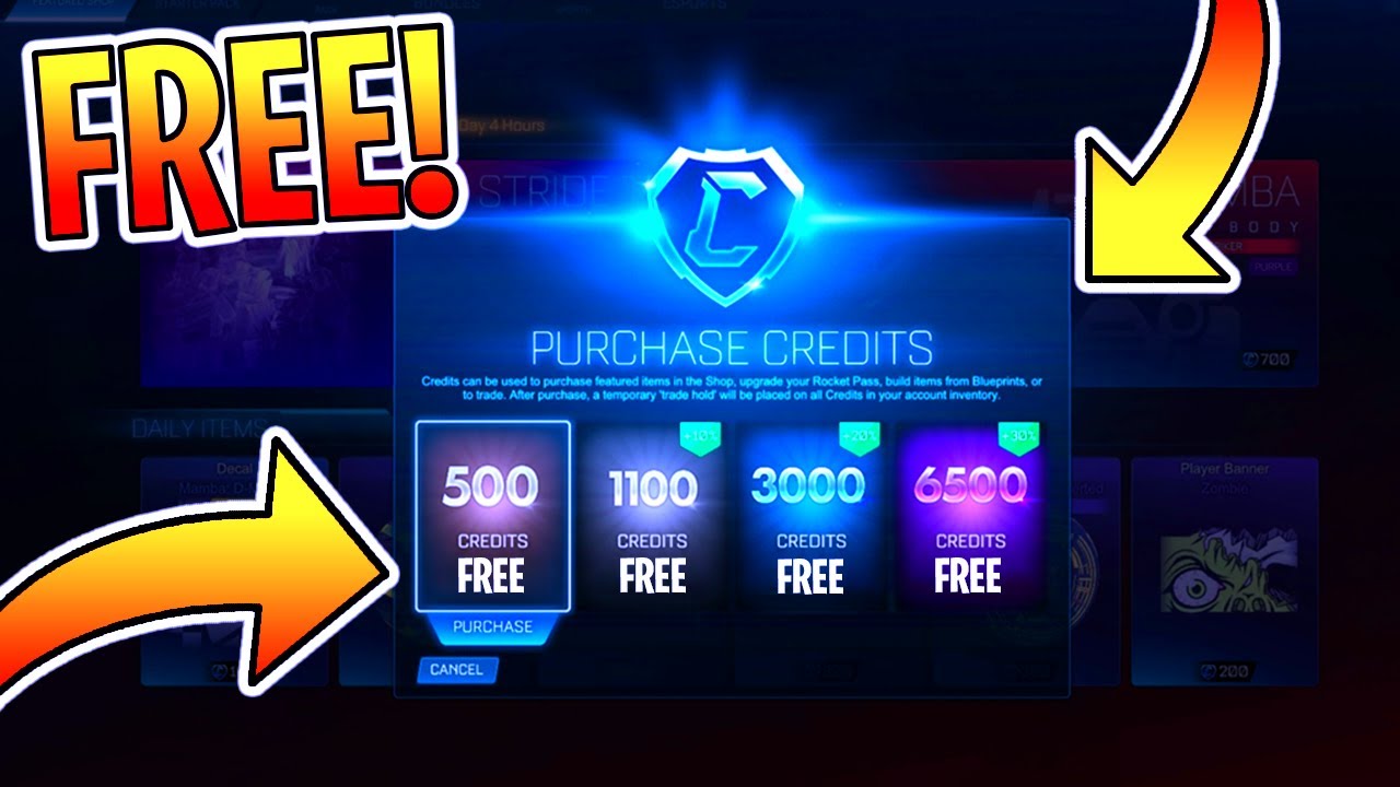 Season 9 FREE Credits Glitch In Rocket League