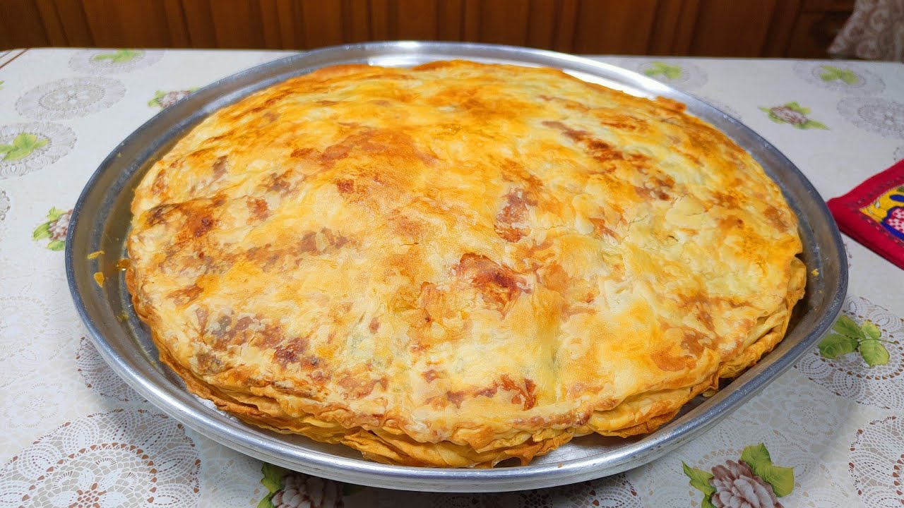 Byrek me kulaçë të vegjël, sekreti i hapjes së petëve shpejt dhe lehtë