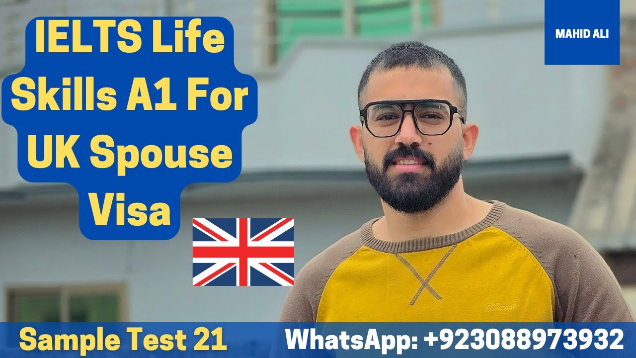 IELTS Life Skills A1 Sample Test 21 Complete │ UK Spouse Visa Test A1│ Online Mock Test │ Mahid Ali