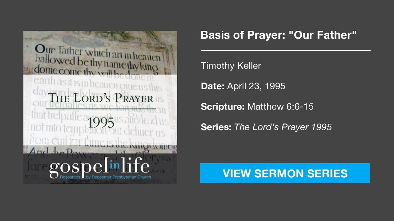 Basis of Prayer: 