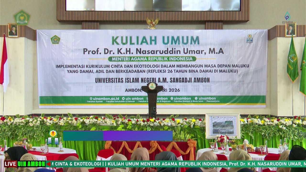 KULIAH UMUM MENTERI AGAMA RI DI UIN AMBON