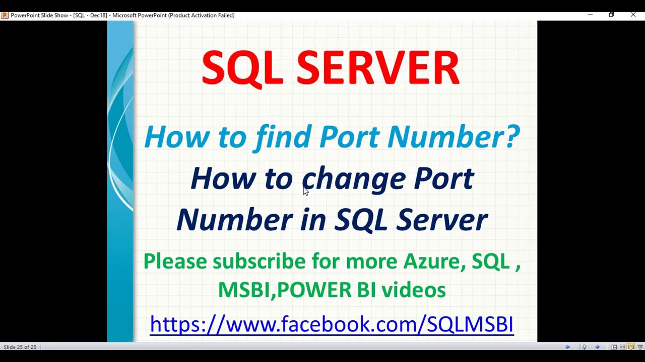 find sql port number | sql port issues | change port of sql server | dynamic port in sql