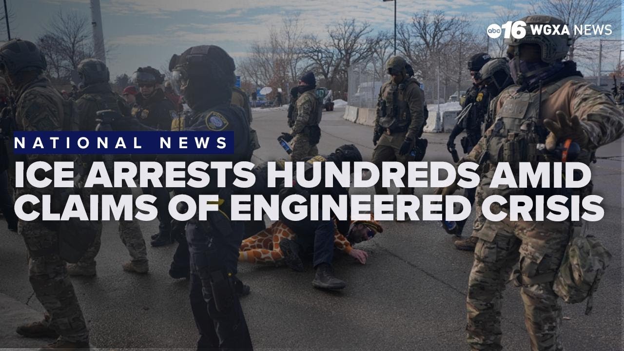 ICE arrests hundreds amid claims of engineered immigration crisis