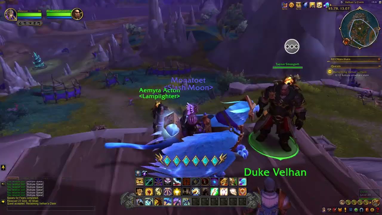 The War Within Quest 424: Reclaiming Velhan's Claim (WoW, human, paladin)