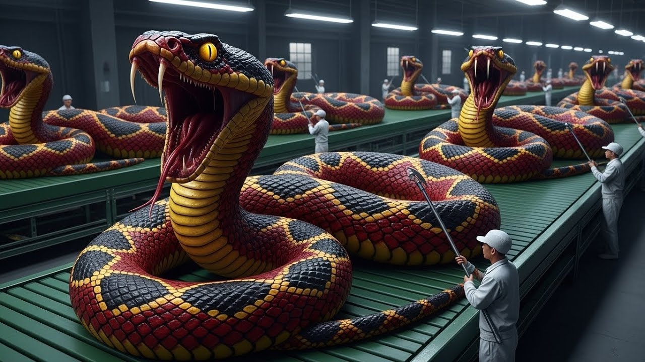Inside the Snake-Leather Factory: How Million Dollar Luxury Items Made in Large scale