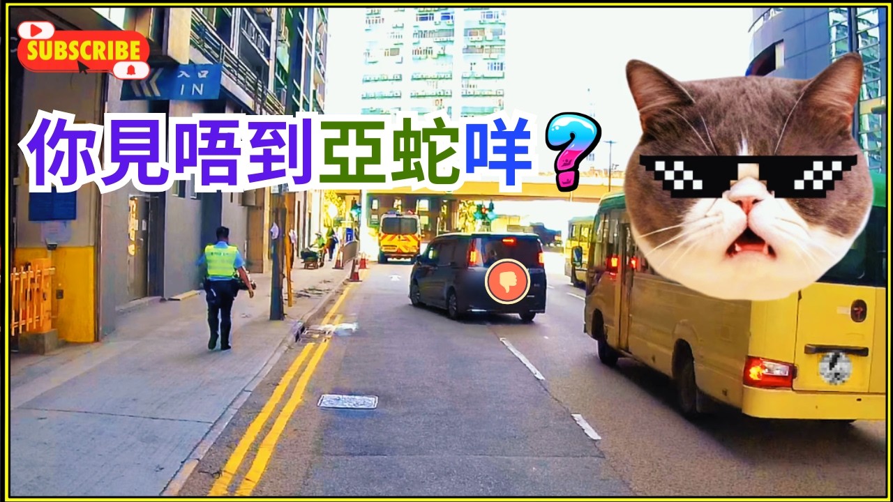 ✅️挑戰阿Sir🚨停單黃線落車 結果會點❓️#葵涌 #香港交通 Kwai Chung #hongkongtraffic