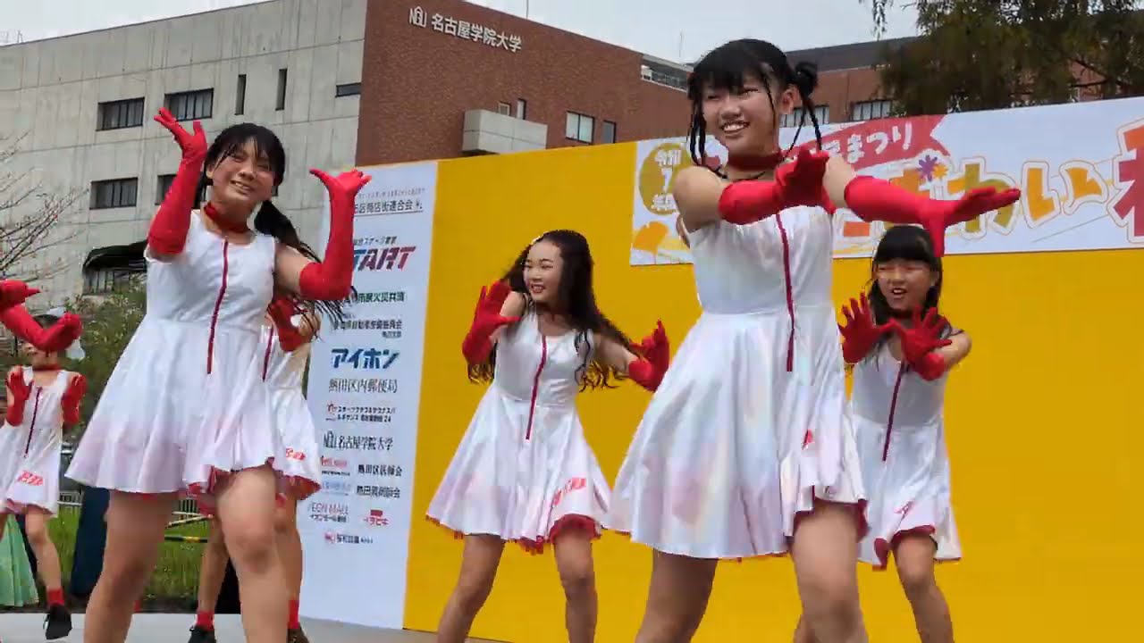 ダンス うまぴょい伝説ウマ娘等 総合スポーツ教室START N-Jewel Team AED ダンスを通じて医療機器AEDの普及・啓発を行うチーム等2025.10.12熱田区区民まつりにぎわい秋まつり