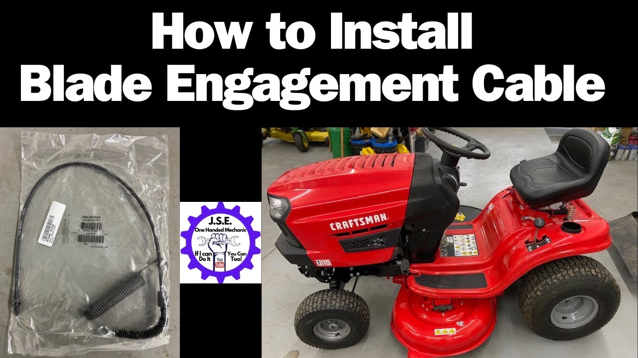 How to Replace Blade Engagement Cable Craftsman T110 and Cub Cadet XT1 Lawn Tractor