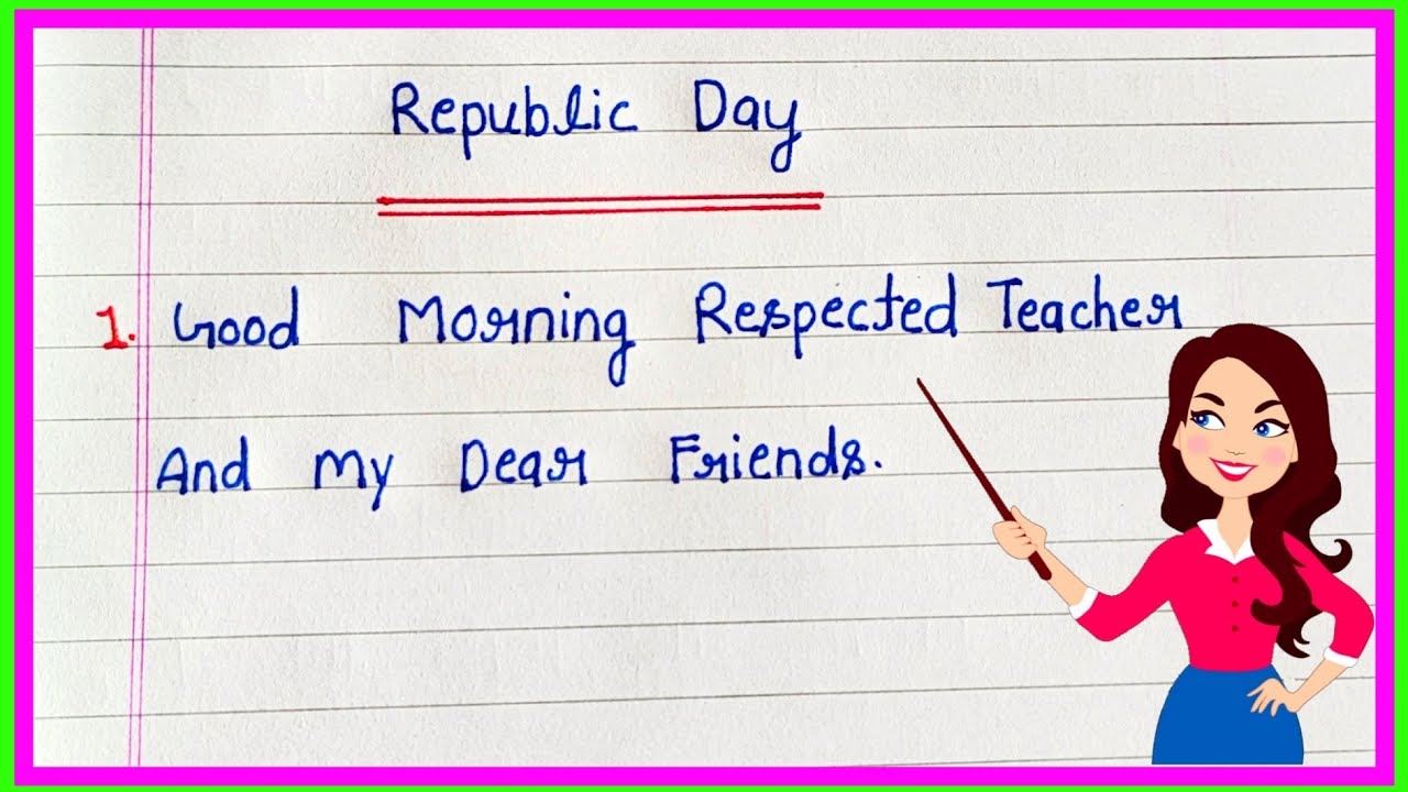 Republic Day Speech 2026 | 10 Line Speech On Republic Day | Republic Day Speech In English 2026