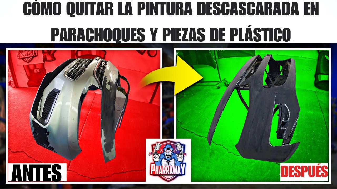 C&Oacute;MO QUITAR LA PINTURA DESCASCARADA EN PARACHOQUES Y PIEZAS DE PL&Aacute;STICO