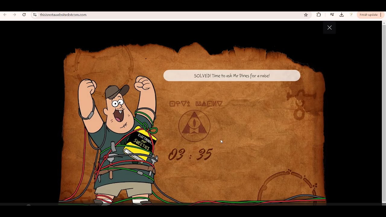 Gravity Falls thisisnotawebsite.com Timer secret revealed