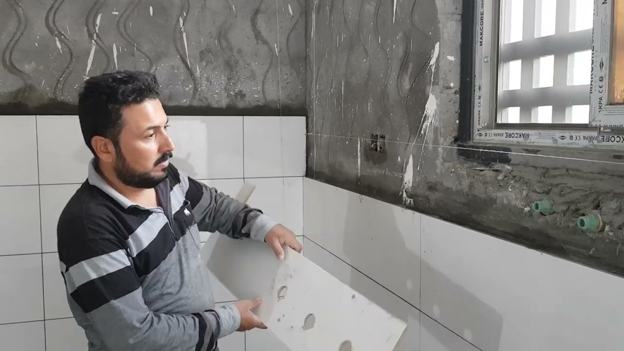 تطبيك سيراميك جداري أيراني قياس(30×90) مطبخ وزن ليز وكبان وخيط شغل روعه رقمي(07814597225)