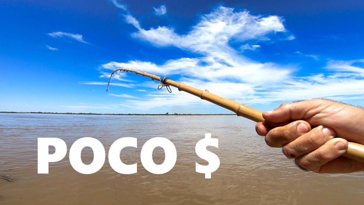 COMO PESCAR con POCO DINERO, Pesca deportiva con ca&ntilde;as de bamb&uacute; y lineas de mano. PESCA URBANA