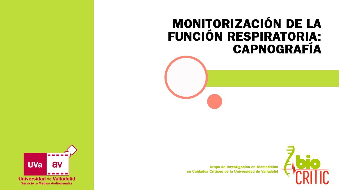 MONITORIZACIÓN DE LA FUNCIÓN RESPIRATORIA: CAPNOGRAFÍA