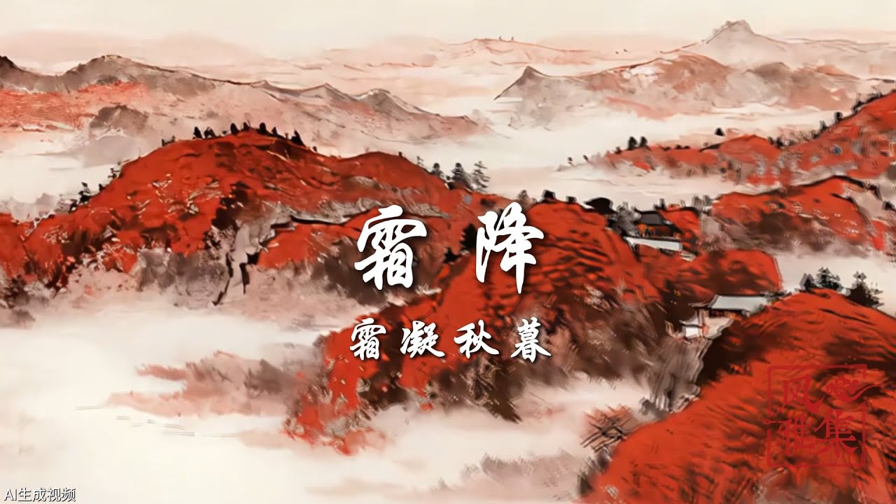 【风雅集】中国二十四节气之霜降：霜凝秋暮