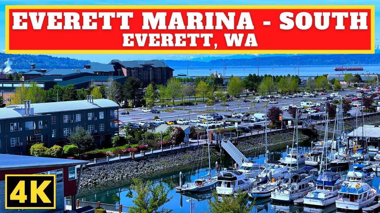 EVERETT MARINA - South | Beautiful 4K Walking Tour 🇺🇸