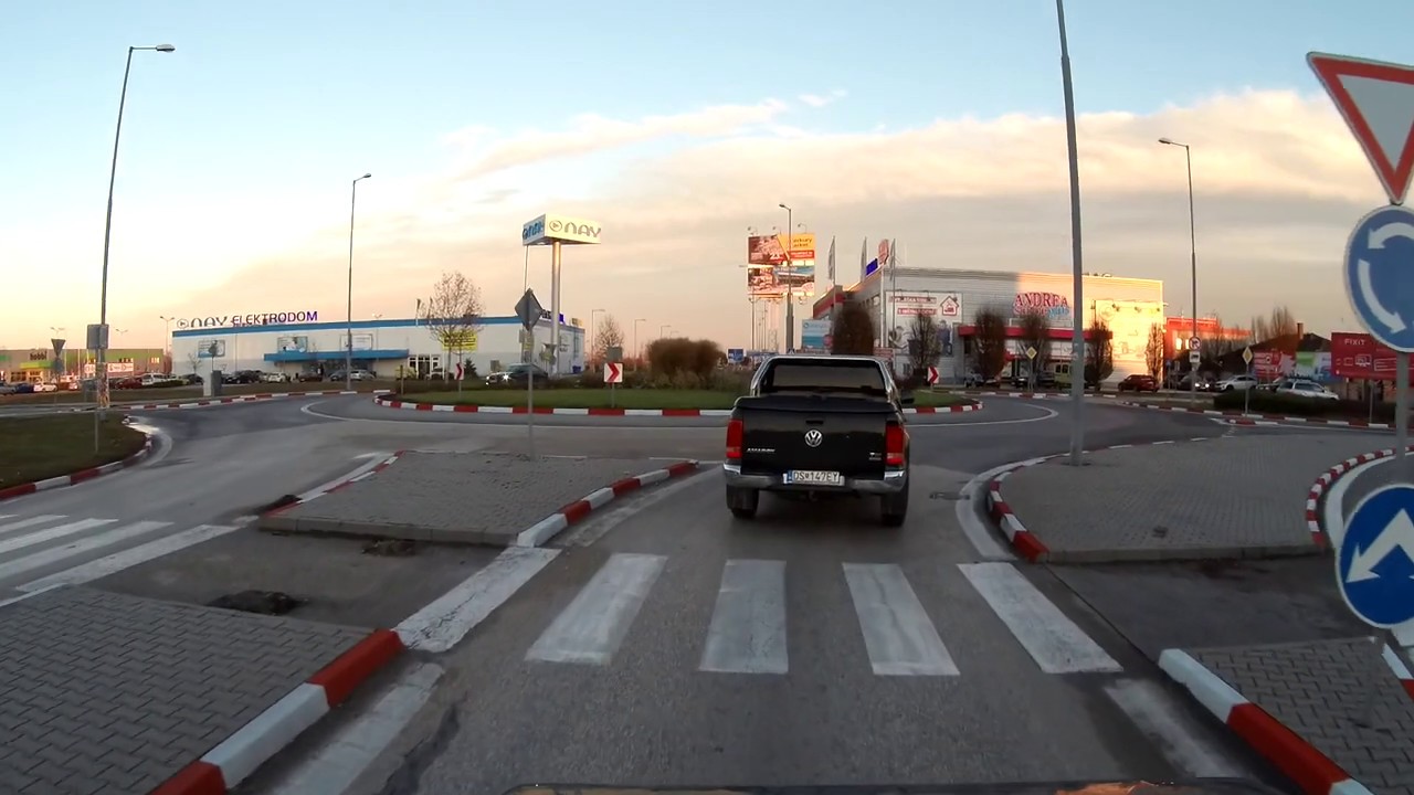 Dunajska Streda - Dunaszerdahely Drive-thru, Slovakia-Full Ride-Onboard Front View (Eastern Europe)