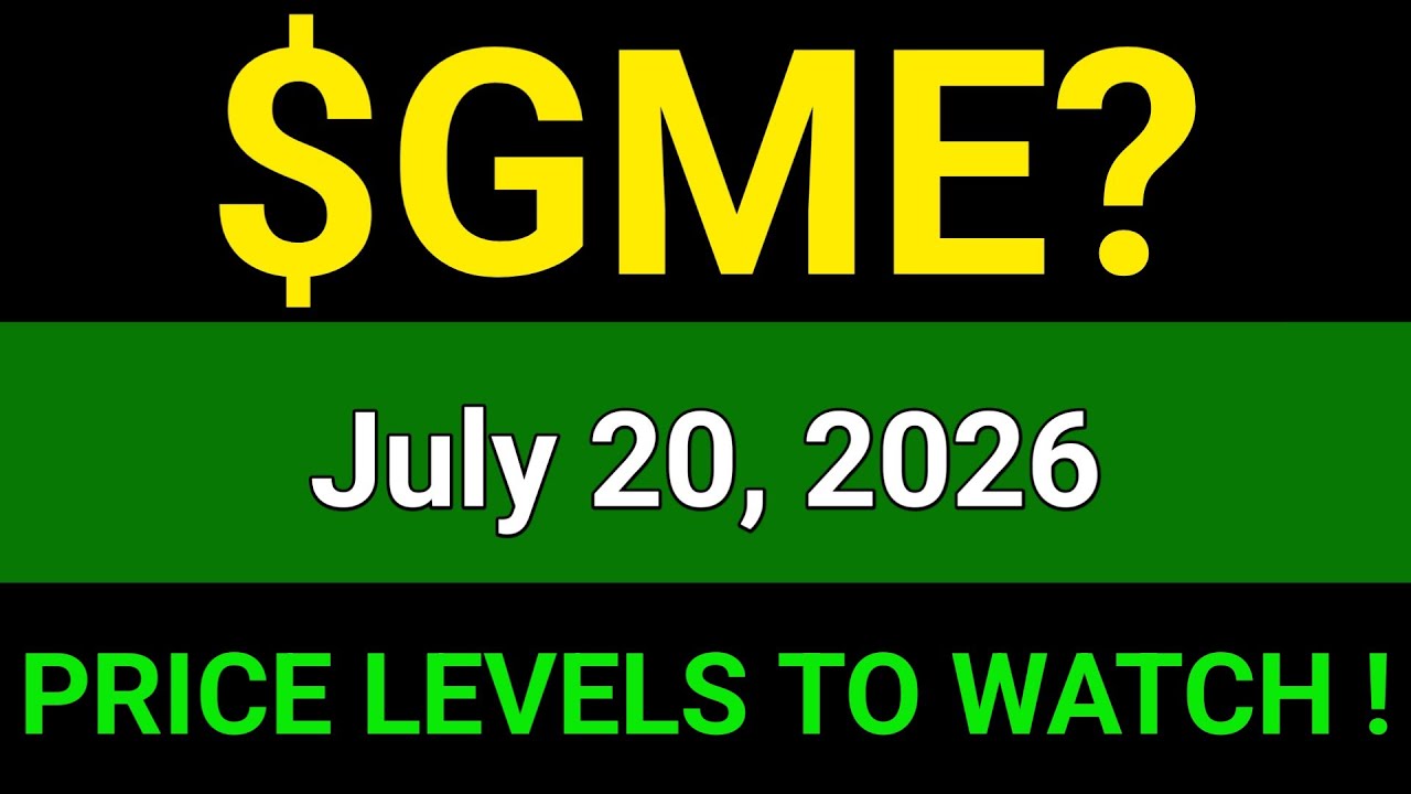 GME Stock Technical Analysis | GameStop Corporation | July 20, 2026