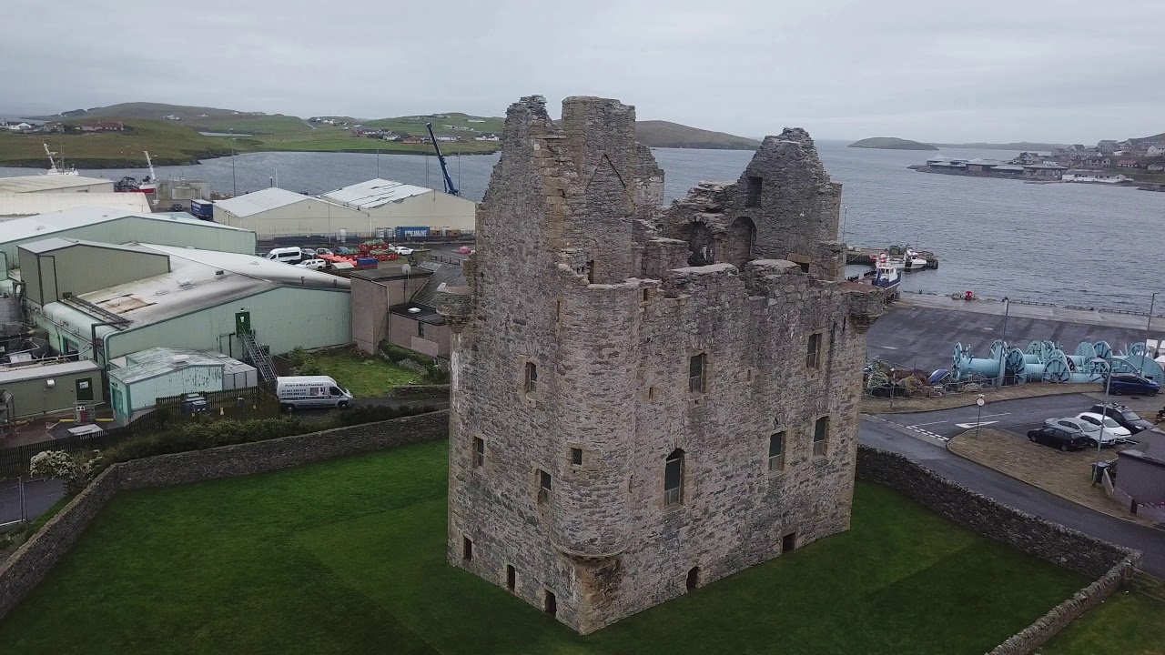 Scalloway Castle   Shetland Islands   Scotland   Drone Video